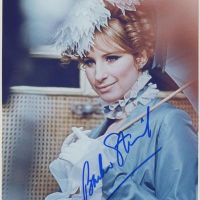 Barbara Streisand signed movie photo. GFA Authenticated