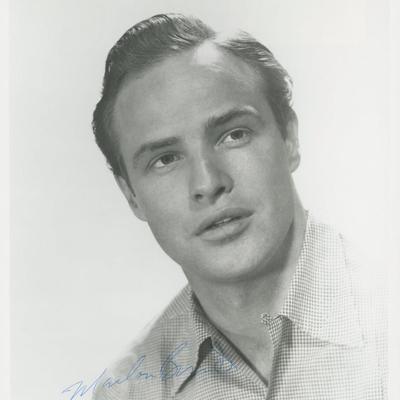Marlon Brando signed photo