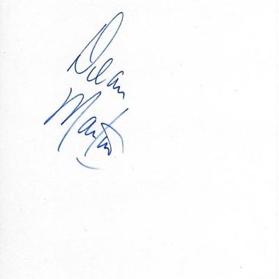 Dean Martin signature cut