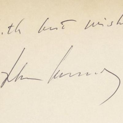 President John F. Kennedy signature cut
