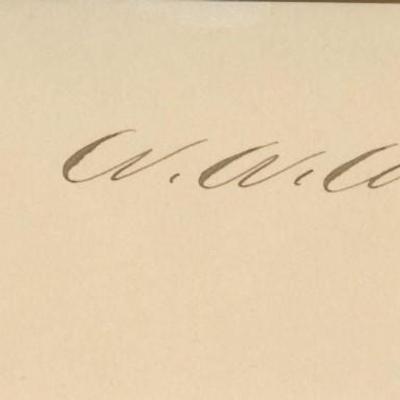 William M. Wheeler signature cut