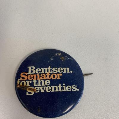 Bensten Senator for the Seventies pin