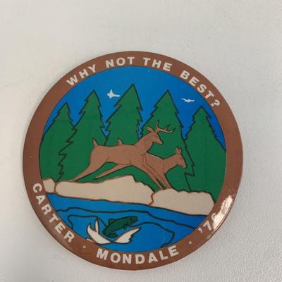Why Not the Best? Carter Mondale 1976 pin