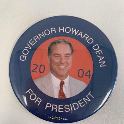 Governor Howard for President 2004 pin