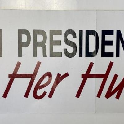 Impeach 42nd President Clinton and her husband bumper sticker 