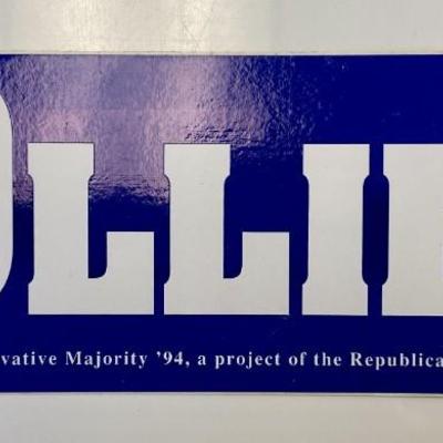Republican Oliver North bumper sticker