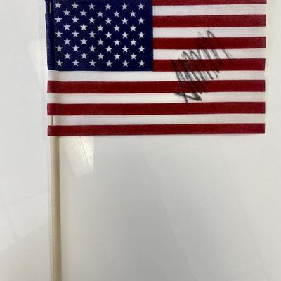 Donald Trump signed flag