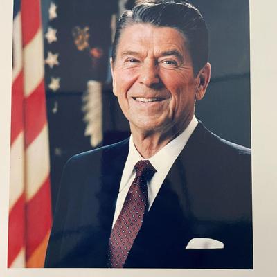 40th President Ronald Reagan signed photo