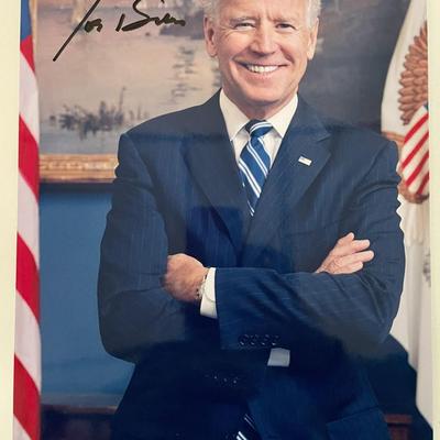 46th US President Joe Biden signed photo