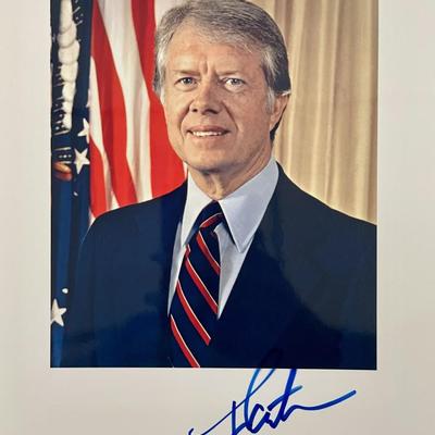 39th US President Jimmy Carter signed photo