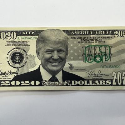 Donald Trump Keep America Great 2020 dollar bill