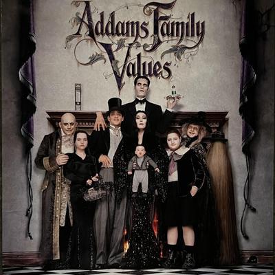 The Addams Family Values 1993 family portrait. Original movie poster.