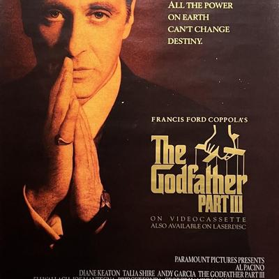 The Godfather Part III 1990 original teaser movie poster