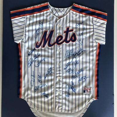 New York Mets multi signature jersey