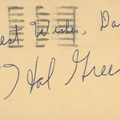 Hal Greer original signature
