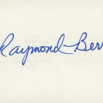 Raymond Berry original signature