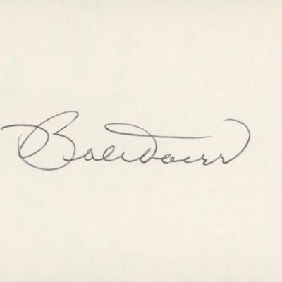 Bobby Doerr original signature cut