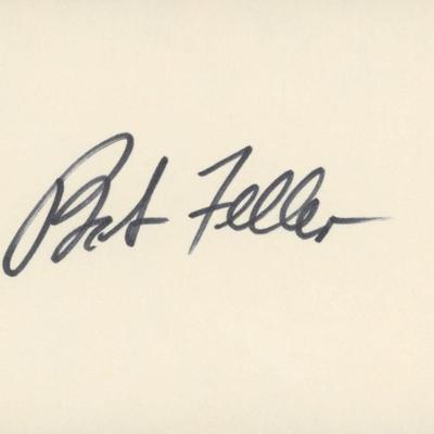 Bob Feller original signature