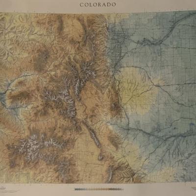 Colorado state map.