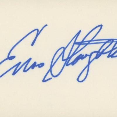 Enos Slaughter original signature