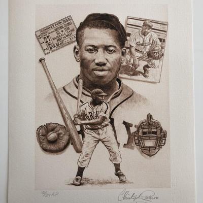 Josh Gibson Artwork. Individually 
Numbered Signed Artists Proof