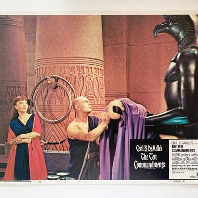 The Ten Commandments original 1956 vintage lobby card
