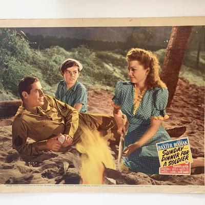 Sunday Dinner for a Soldier original 1944 vintage lobby card