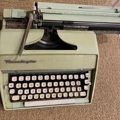 Burroughs adding machine and Remington typewriter