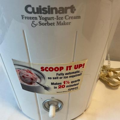 Cuisinart Automatic Yogart/Ice Cream Maker