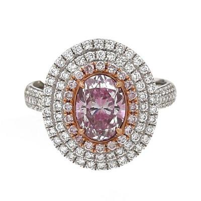 â Fancy Pink Diamond Ring GIA