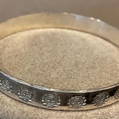 2 Mexican silver bracelets