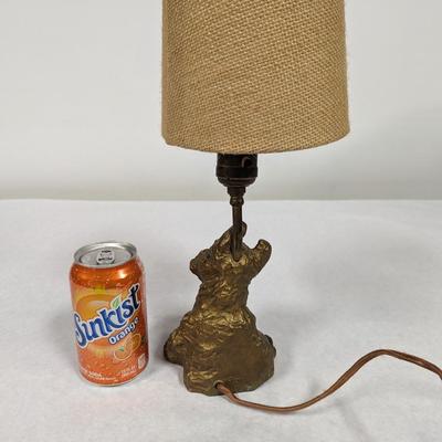 Vintage Cast Terrier Table Lamp
