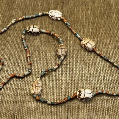 LOT 3 - Egyptian Scarab Necklace