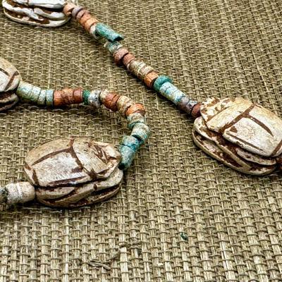 LOT 3 - Egyptian Scarab Necklace