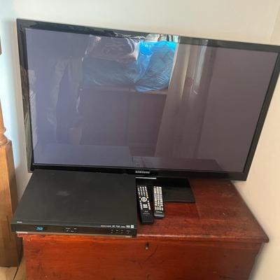 43â€ Samsung Plasma TV & Magnavox Blu-Ray Player (UB-DZ)