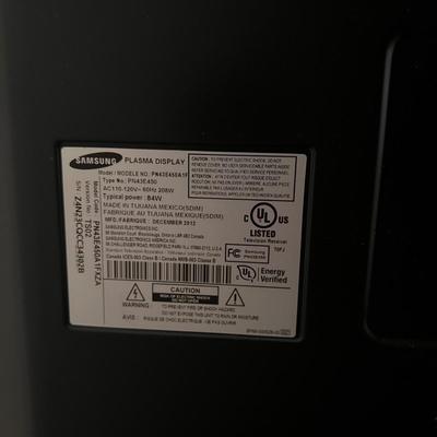 43â€ Samsung Plasma TV & Magnavox Blu-Ray Player (UB-DZ)