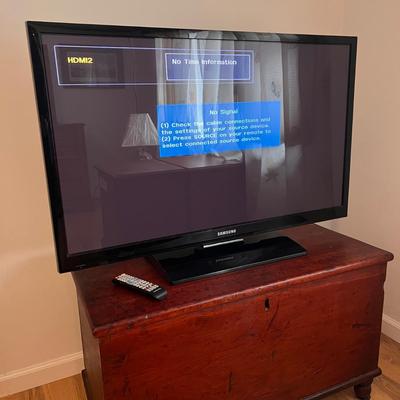 43â€ Samsung Plasma TV & Magnavox Blu-Ray Player (UB-DZ)