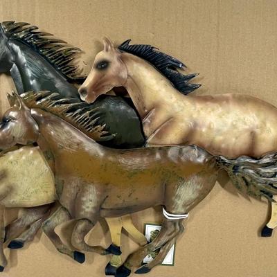Horse 3D Metallic Wall Art