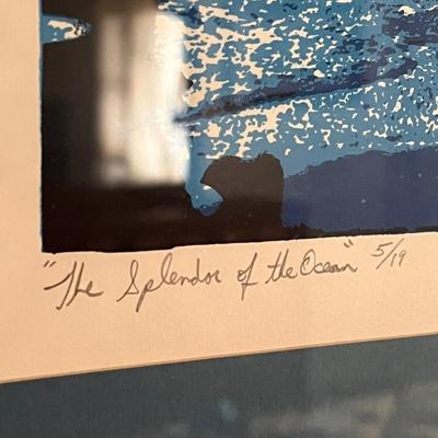 â€œThe Splendor of the Oceanâ€ Signed Print by Robert S. Nelson Jr. (UB-DZ)