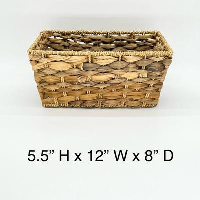 Stackable Wicker Storage Baskets