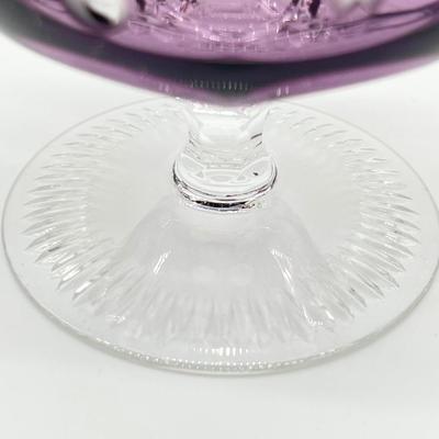 Vtg. Bohemian Style Brandy Glass ~Set Of Four (4)