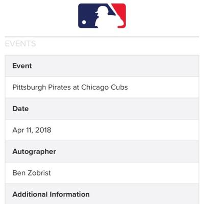 CUBS Autographs~ READ DETAILS