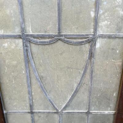 Leaded Light Window Panels / Cabinet Doors =clear glass , both the same - Lot of 2