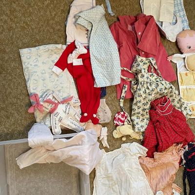 VINTAGE BABY CLOTHES AND BLANKETS