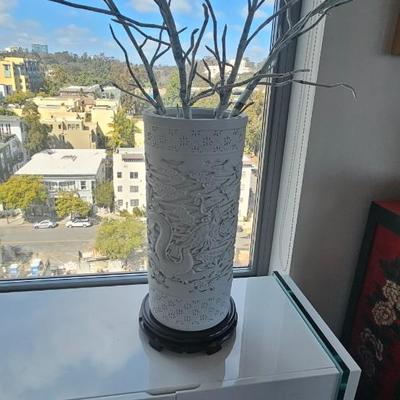 LARGE VASE WITH BRANCHES