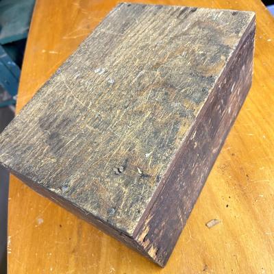 E.W. Bennetts' Brilliant Shine Metal Polish Antique Wood Box