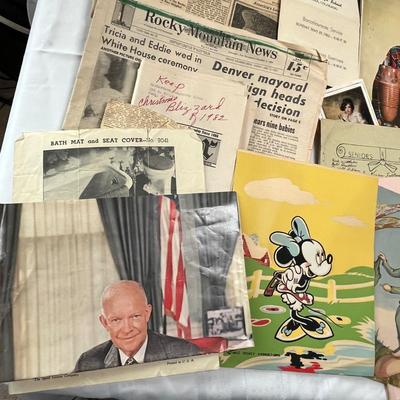 Lot of paper memorabilia