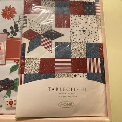 PLASTIC TABLECLOTHS, DISPOSABLE DINNERWARE, STORAGE BAGS AND MORE