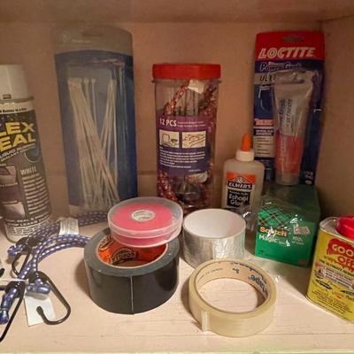 TIE, TAPE AND BIND ITEMS PLUS MORE
