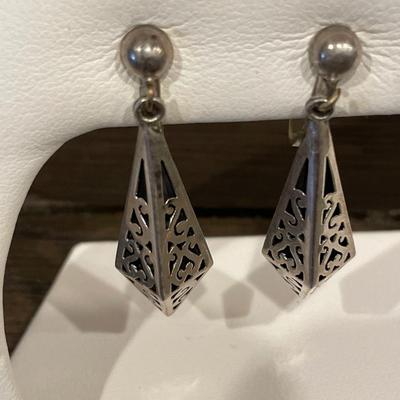 3 pairs of vintage Sterling earrings